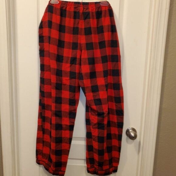 Red & Black Buffalo Plaid 100% Cotton PJ Set XXL - Picture 9 of 9